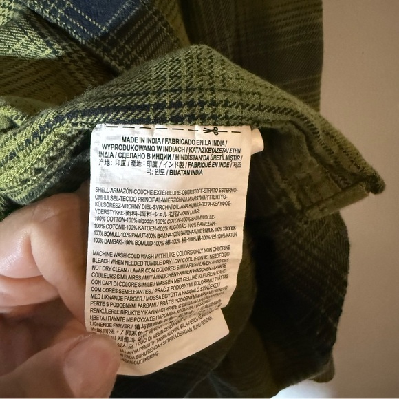 Vans Sycamore Flannel Button Down Long Sleeve Green - Picture 5 of 6